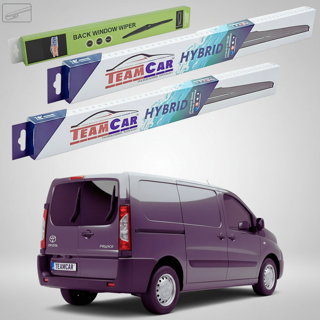 Ștergătoare Toyota Proace I Van 2-Doors 2013-2016 | Set Față și Spate Hibrid – TeamCar®