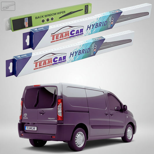 Ștergătoare Toyota Proace I Van 2-Doors 2013-2016 | Set Față și Spate Hibrid – TeamCar®