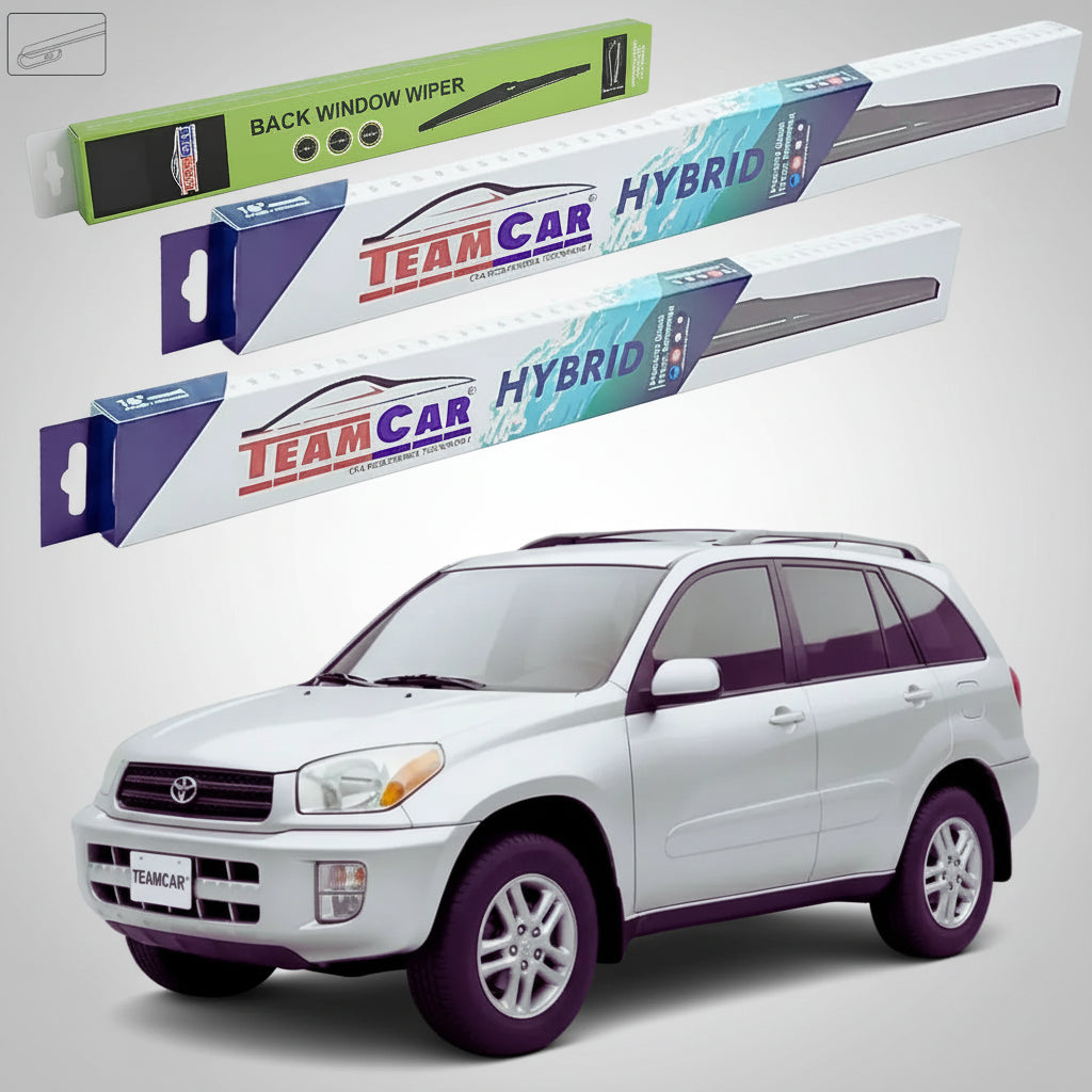 Ștergătoare Toyota RAV4 A1 XA10 1994-2000 | Set Față și Spate Hibrid – TeamCar®