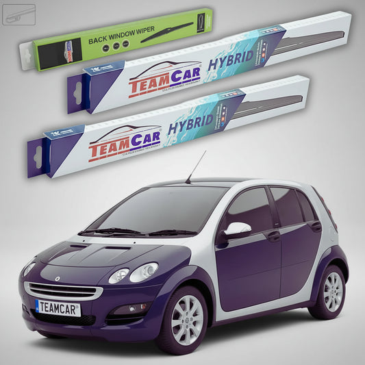 Ștergătoare Smart Forfour 454 2004-2007 | Set Față și Spate Hibrid – TeamCar®