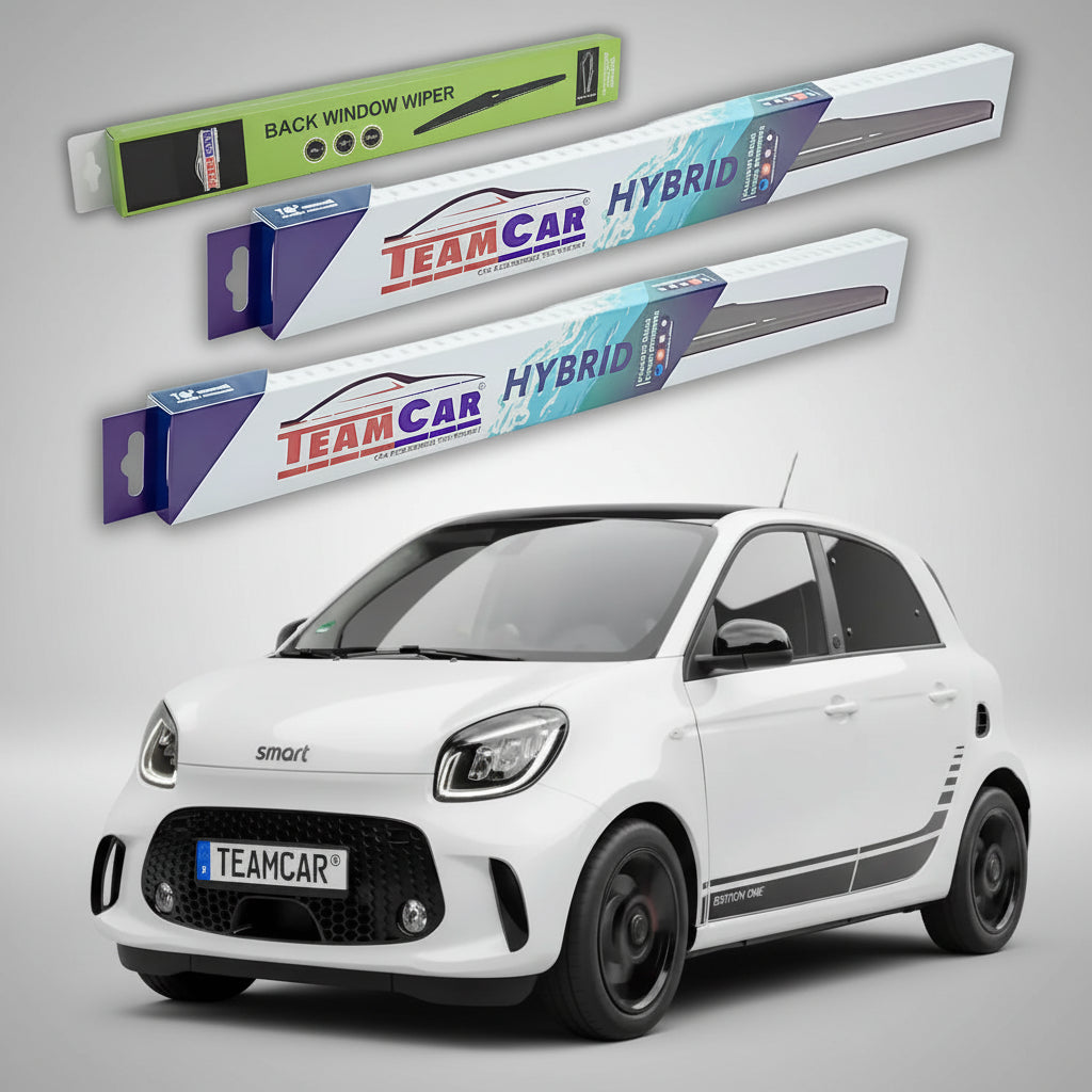Ștergătoare Smart Forfour 453 EQ 2014-2021 | Set Față și Spate Hibrid – TeamCar®