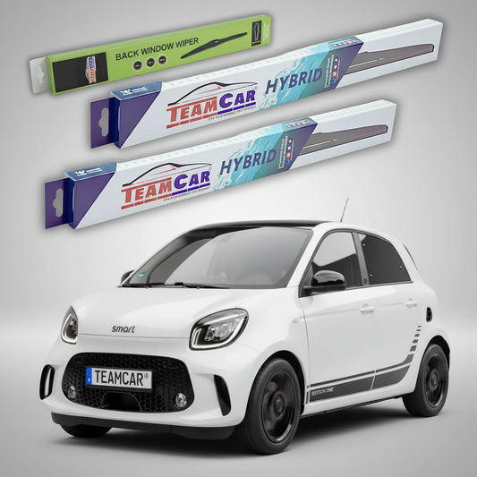 Ștergătoare Smart Forfour 453 EQ 2014-2021 | Set Față și Spate Hibrid – TeamCar®