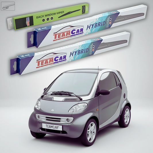 Ștergătoare Smart Fortwo Coupe 450 2004-2007 | Set Față și Spate Hibrid – TeamCar®