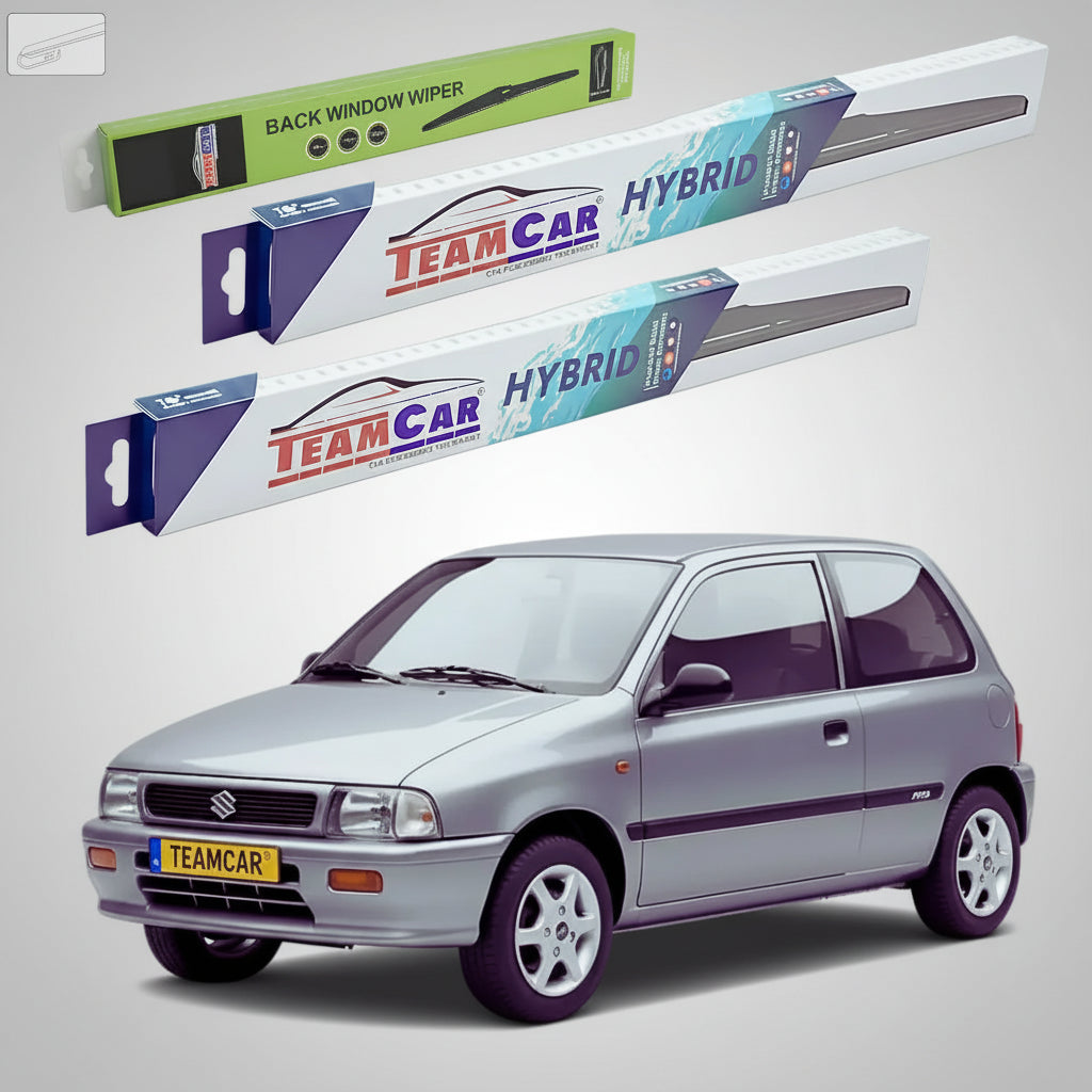 Ștergătoare Suzuki Alto III EF 1994-2002 | Set Față și Spate Hibrid – TeamCar®