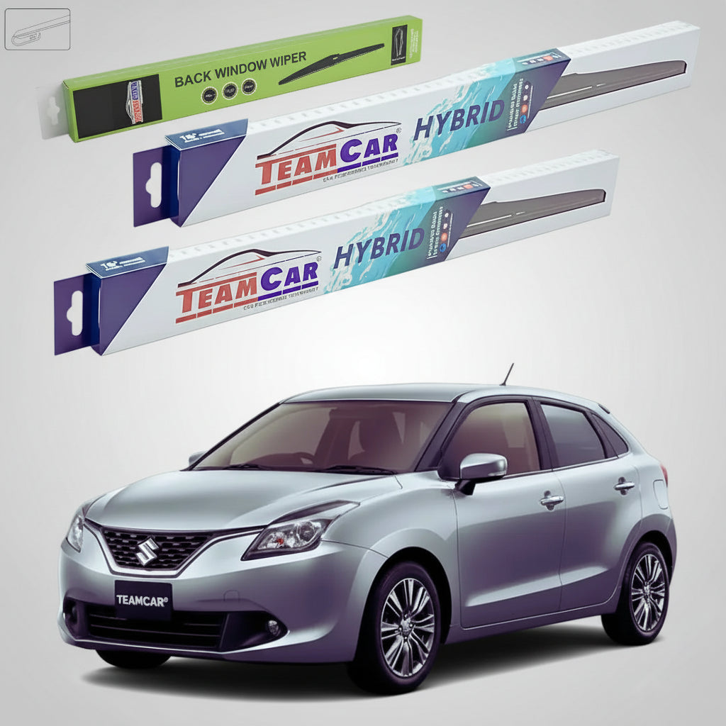 Ștergătoare Suzuki Baleno Hatchback FW/EW 2016+ | Set Față și Spate Hibrid – TeamCar®