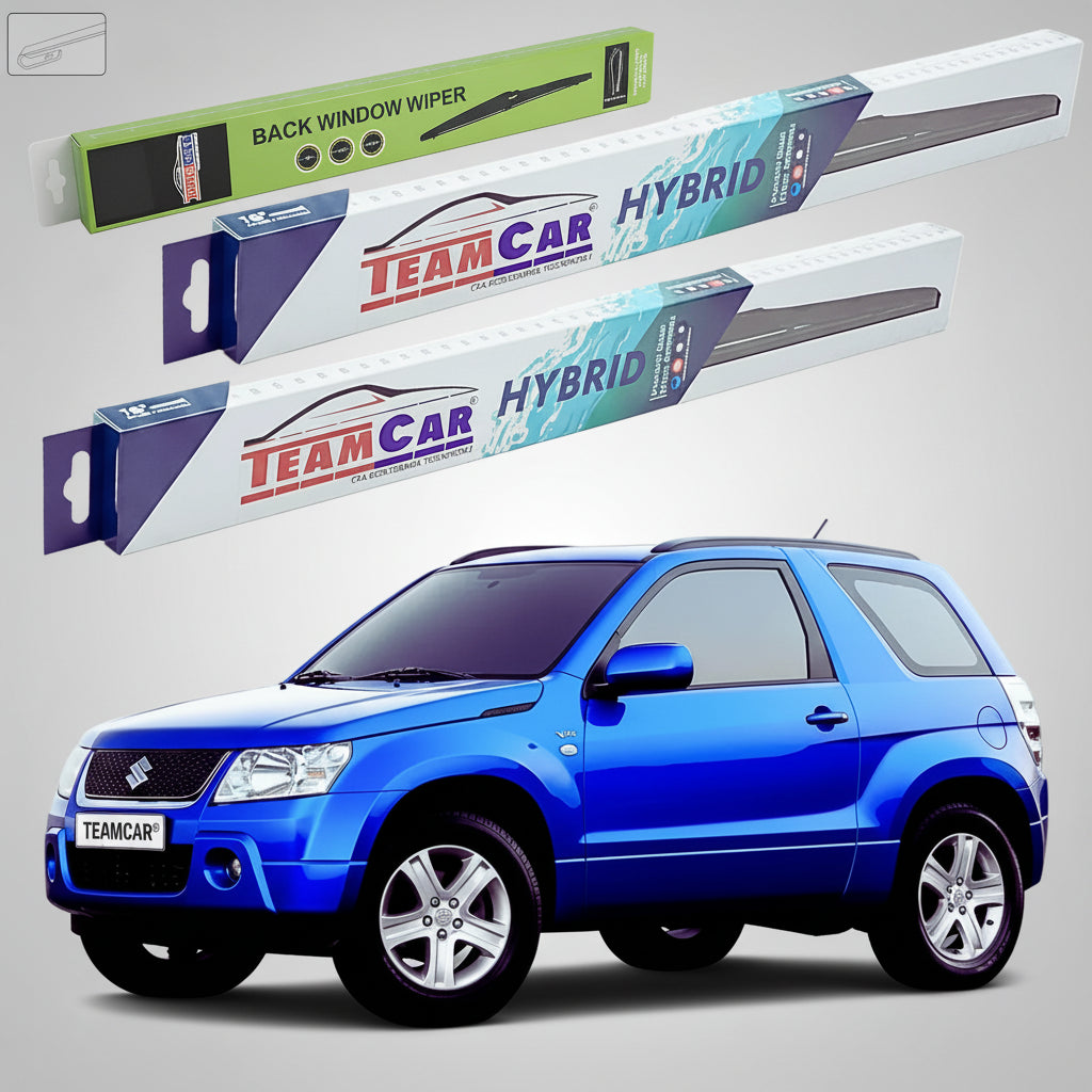 Ștergătoare Suzuki Grand Vitara II JT 3 Uși 2005-2008 | Set Față și Spate Hibrid – TeamCar®