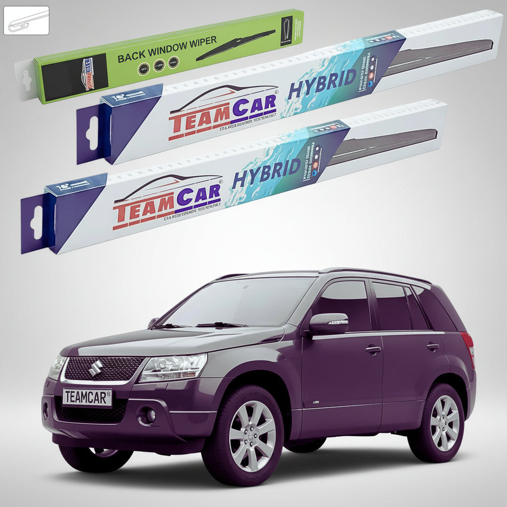 Ablaktörlők Suzuki Grand Vitara II JT 5 ajtós 2008-2012 | Hibrid első és hátsó szett – TeamCar®