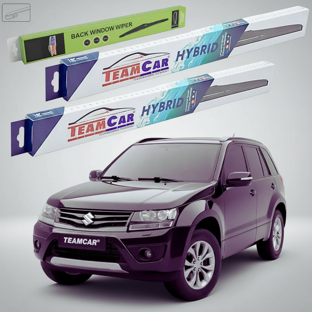 Ablaktörlők Suzuki Grand Vitara II JT 5 ajtós 2012-2015 | Hibrid első és hátsó szett – TeamCar®