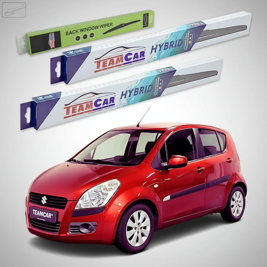 Ștergătoare Suzuki Splash EX 2008-2014 | Set Față și Spate Hibrid – TeamCar®