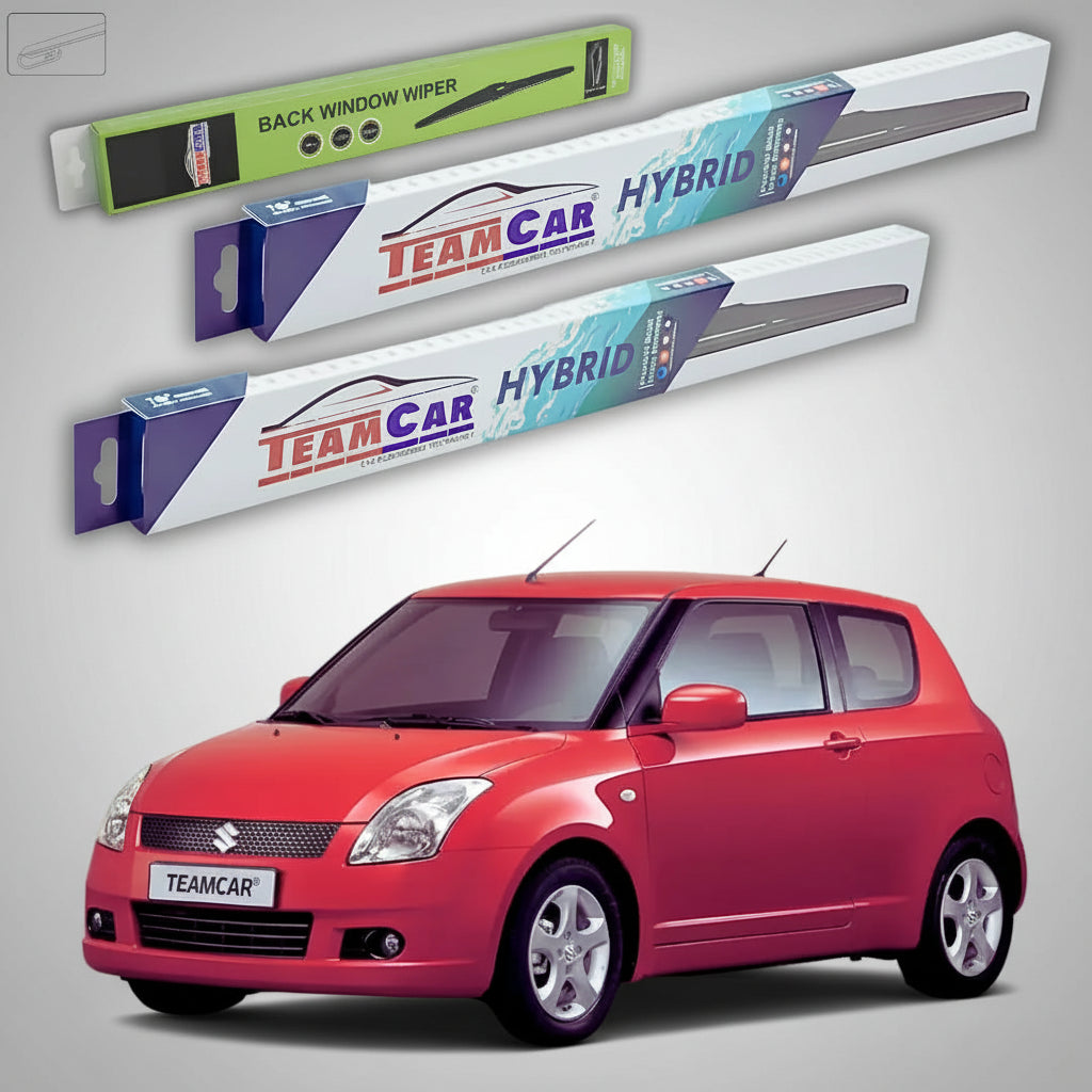 Ștergătoare Suzuki Swift FZ/NZ 3 Uși 2010-2017 | Set Față și Spate Hibrid – TeamCar®