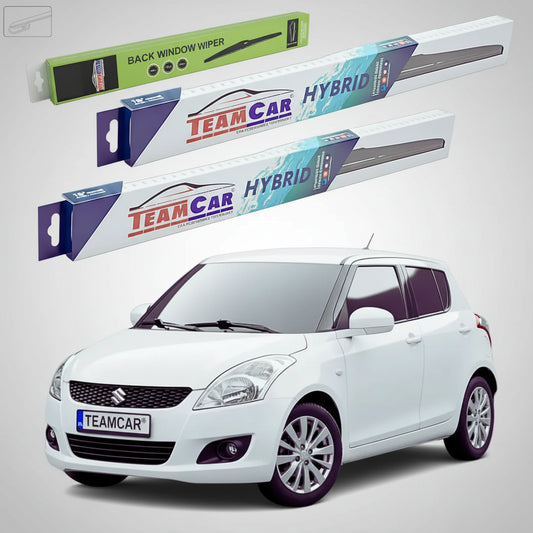 Ștergătoare Suzuki Swift FZ/NZ 5 Uși 2010-2017 | Set Față și Spate Hibrid – TeamCar®