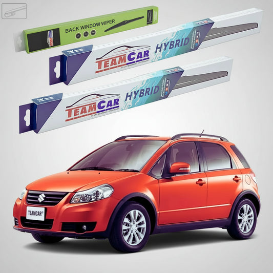 Ștergătoare Suzuki SX4 GY Hatchback 2006+ | Set Față și Spate Hibrid – TeamCar®
