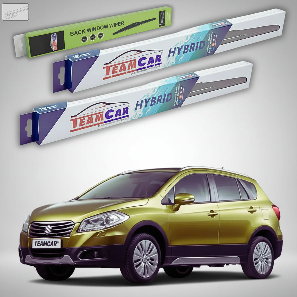 Ștergătoare Suzuki SX4 S-Cross JY 2013-2016 | Set Față și Spate Hibrid – TeamCar®