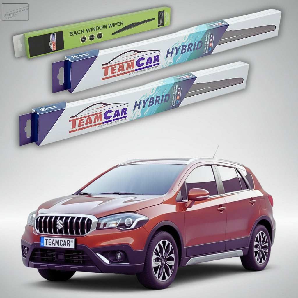 Ștergătoare Suzuki SX4 S-Cross JY 2016-2022 | Set Față și Spate Hibrid – TeamCar®
