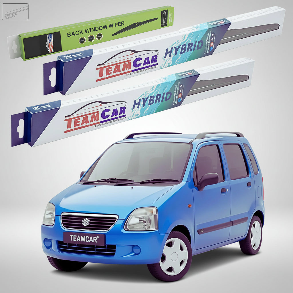 Suzuki Wagon R+ MM 2000-2007 Ablaktörlők | Első és hátsó hibrid szett – TeamCar®