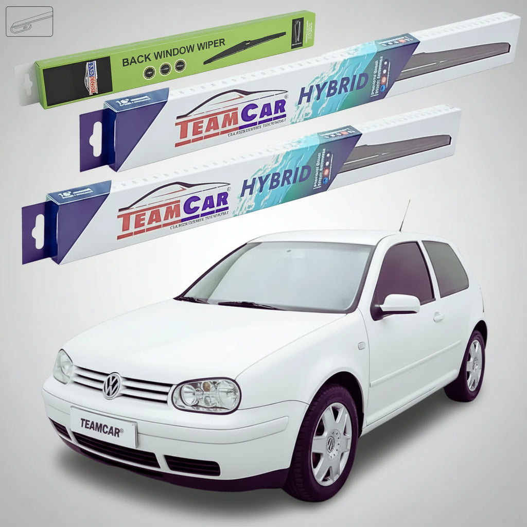 Ștergătoare Volkswagen Golf 4 3 Uși 1997-2002 | Set Față și Spate Hibrid – TeamCar®