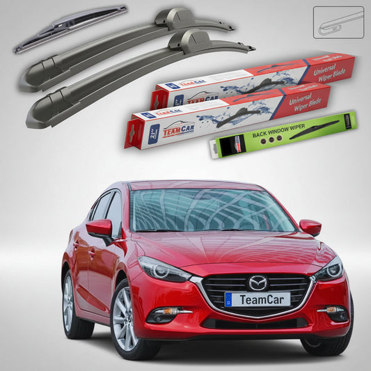 Ștergătoare Mazda 3 BN Facelift 2016-2019 | Set Față și Spate Flat – TeamCar®