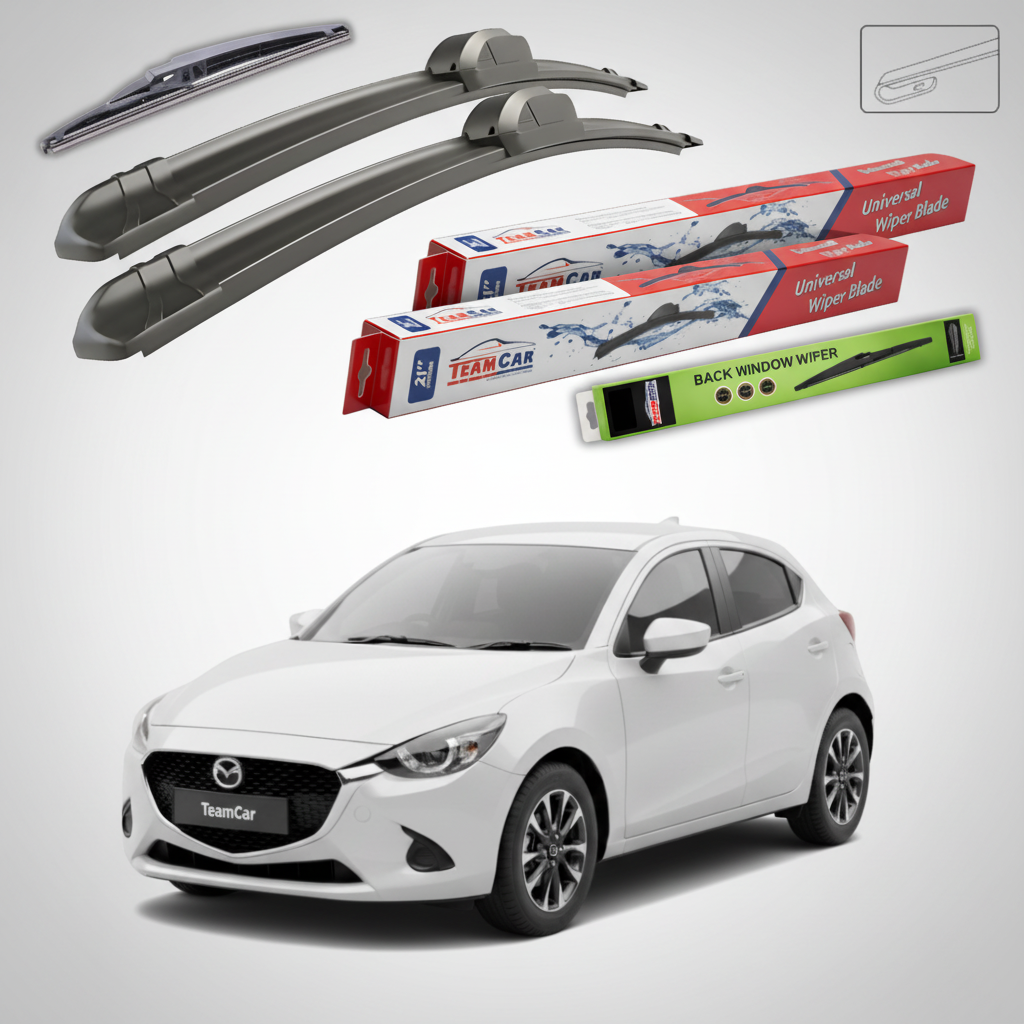Stergatoare Mazda 2 DJ Facelift 2023-2026 | Set Fata si Spate Flat - TeamCar