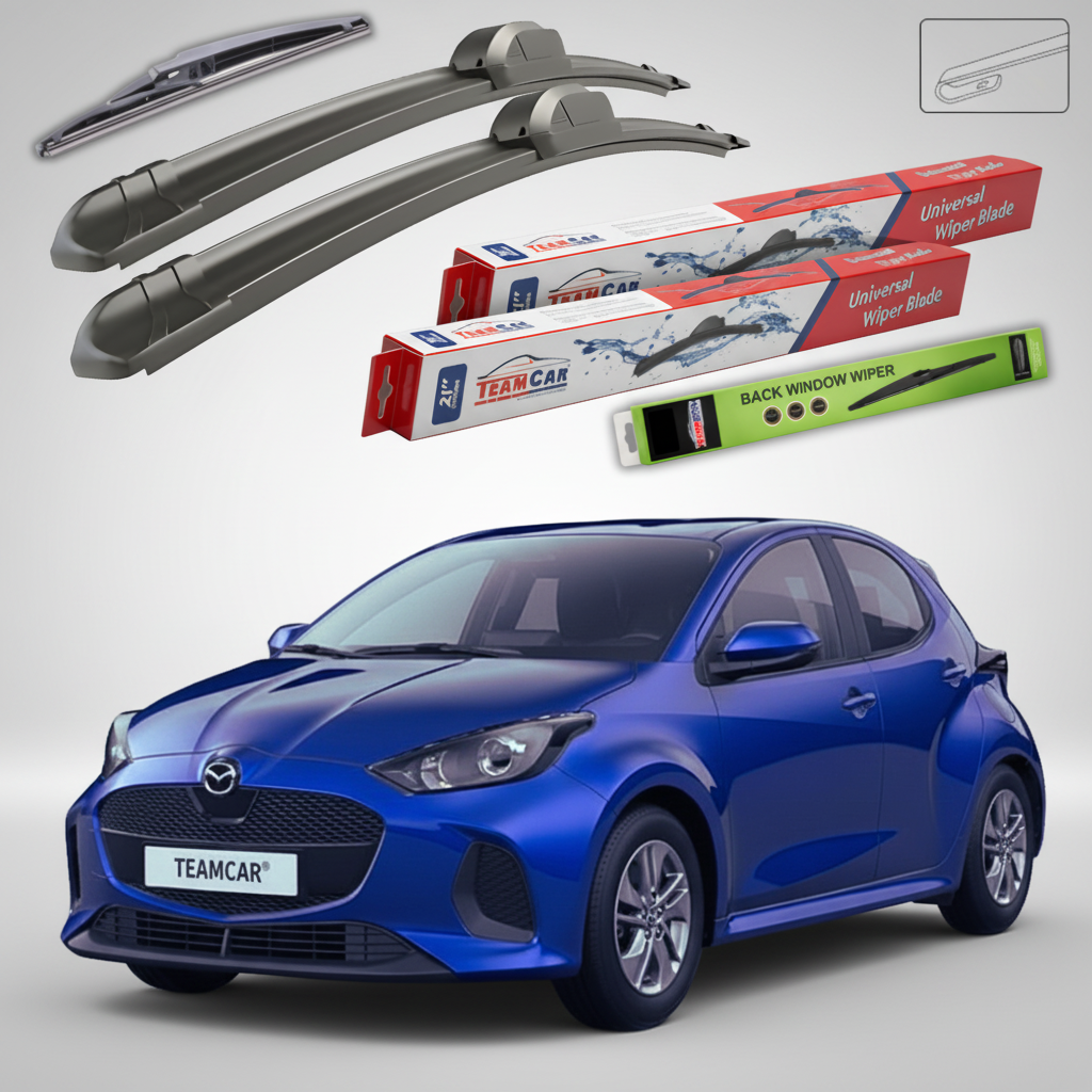 Stergatoare Mazda 2 Hybrid XP210 Facelift 2024-2026 | Set Fata si Spate Flat - TeamCar
