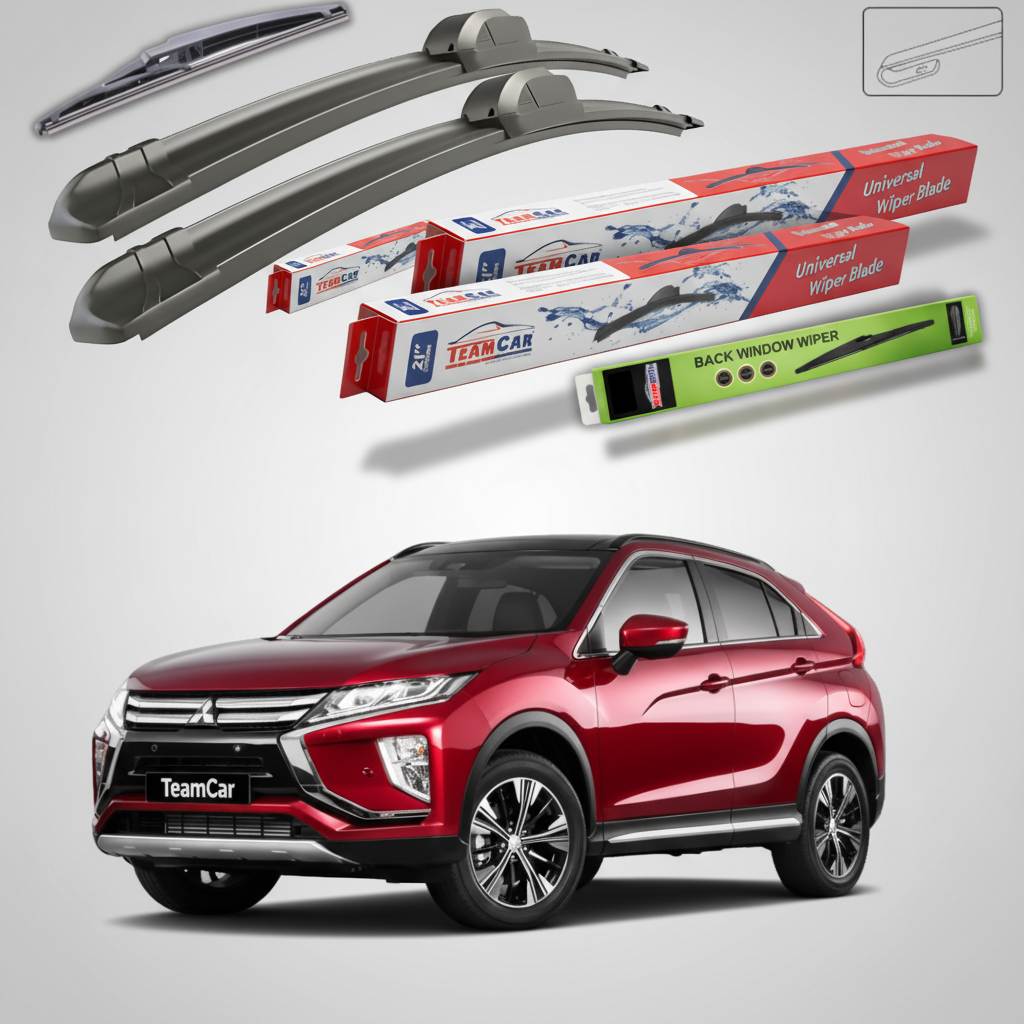 Ștergătoare TeamCar® pentru Mitsubishi Eclipse Cross (GK_, YA, YB) 2017–prezent – Set Față și Spate Flat