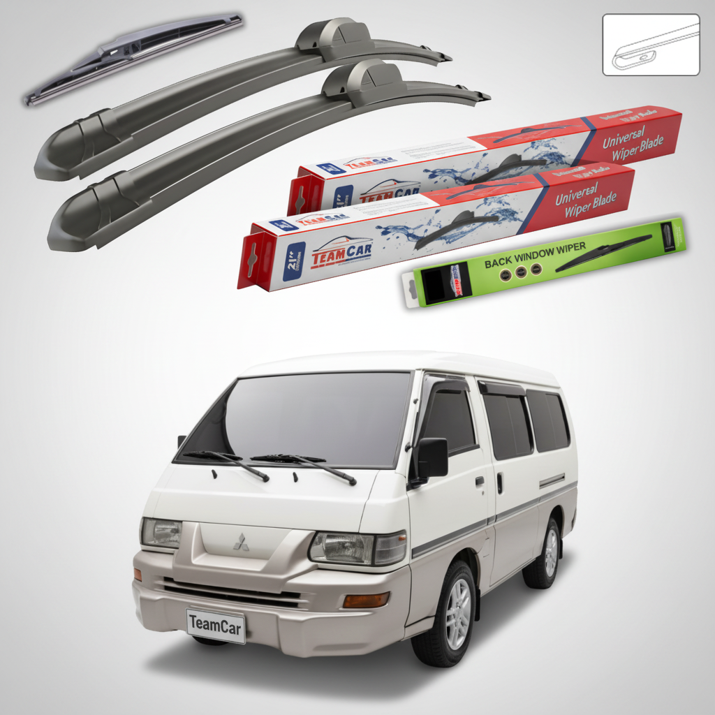 Stergatoare TeamCar pentru Mitsubishi L300 Exceed Van (P0_W/P1_W/P2_W) 2000+ - Set Fata si Spate Flat