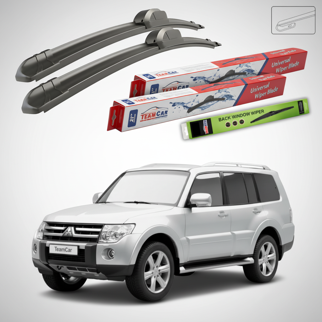 Ștergătoare TeamCar® pentru Mitsubishi Pajero IV (V8_W, V9_W) 2007–2021 – Set Față și Spate Flat