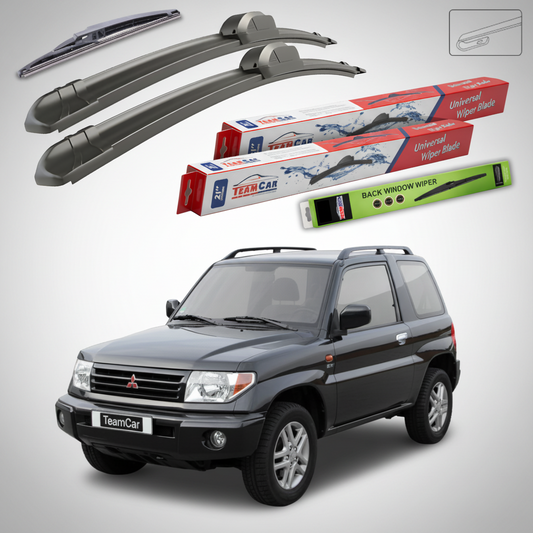 Ștergătoare TeamCar® pentru Mitsubishi Pajero Pinin (H6_W, H7_W) 2000–2007 – Set Față și Spate Flat