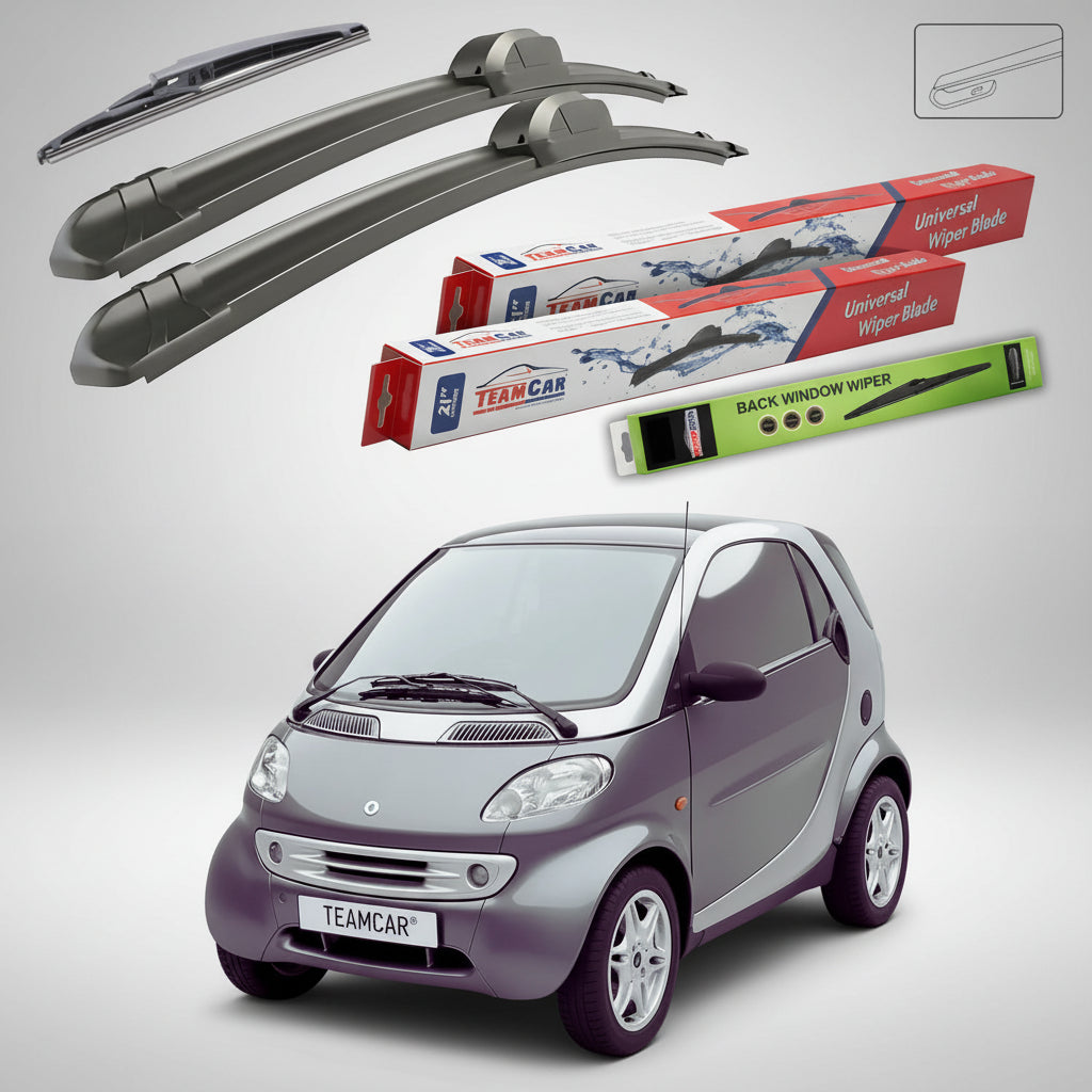 Ștergătoare Smart Fortwo Coupe 450 2004-2007 | Set Față și Spate Flat – TeamCar®