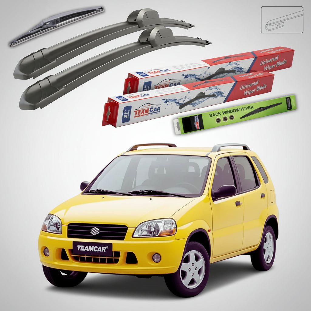 Ștergătoare Suzuki Ignis I FH 2000-2003 | Set Față și Spate Flat – TeamCar®