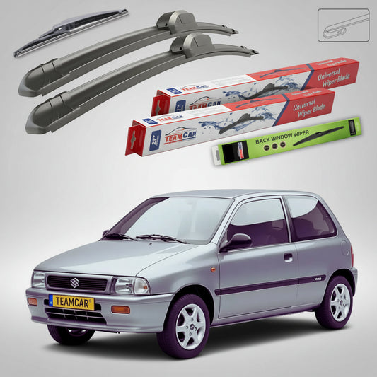 Ștergătoare Suzuki Alto III EF 1994-2002 | Set Față și Spate Flat – TeamCar®