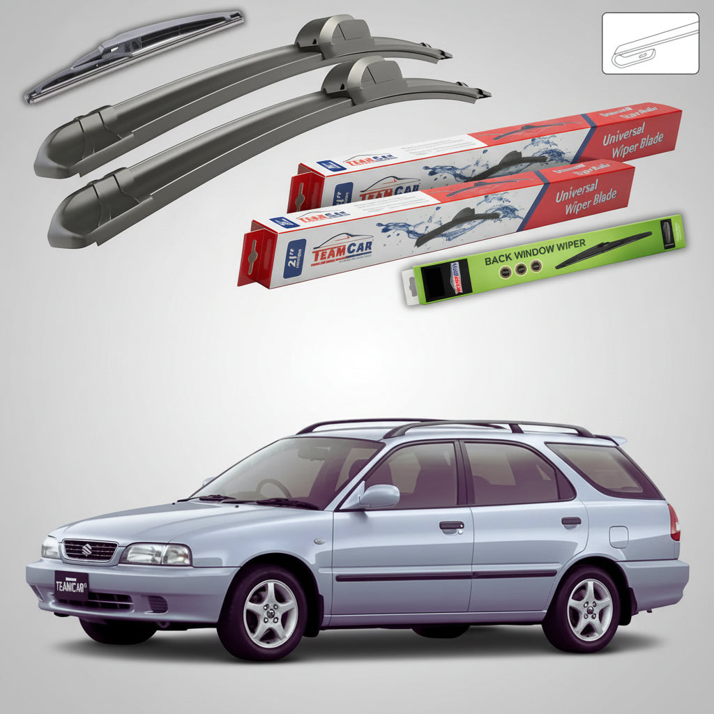 Ștergătoare Suzuki Baleno Combi EG 1996-2005 | Set Față și Spate Flat – TeamCar®