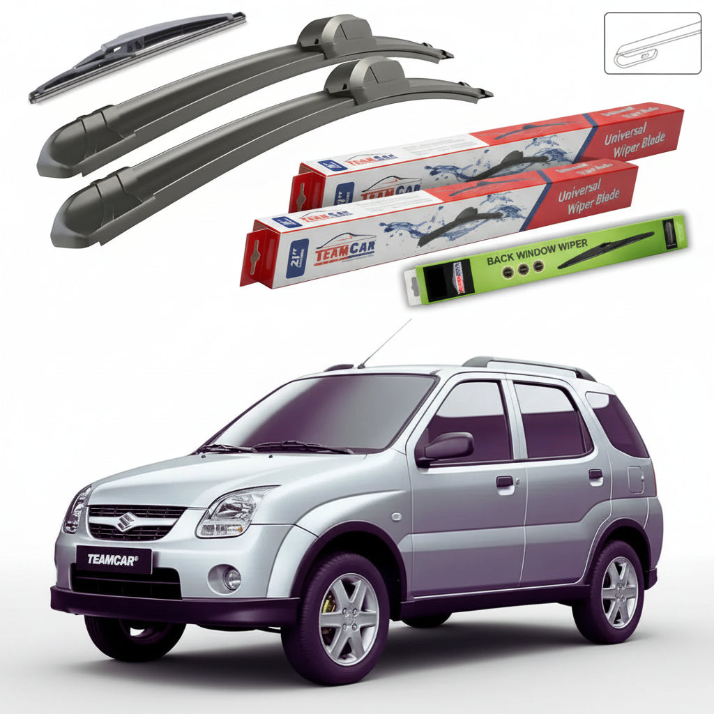 Ștergătoare Suzuki Ignis II MH Hatchback 2003-2007 | Set Față și Spate Flat – TeamCar®