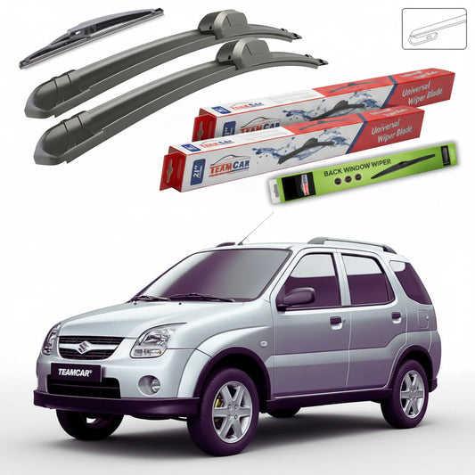 Ștergătoare Suzuki Ignis II MH Hatchback 2003-2007 | Set Față și Spate Flat – TeamCar®