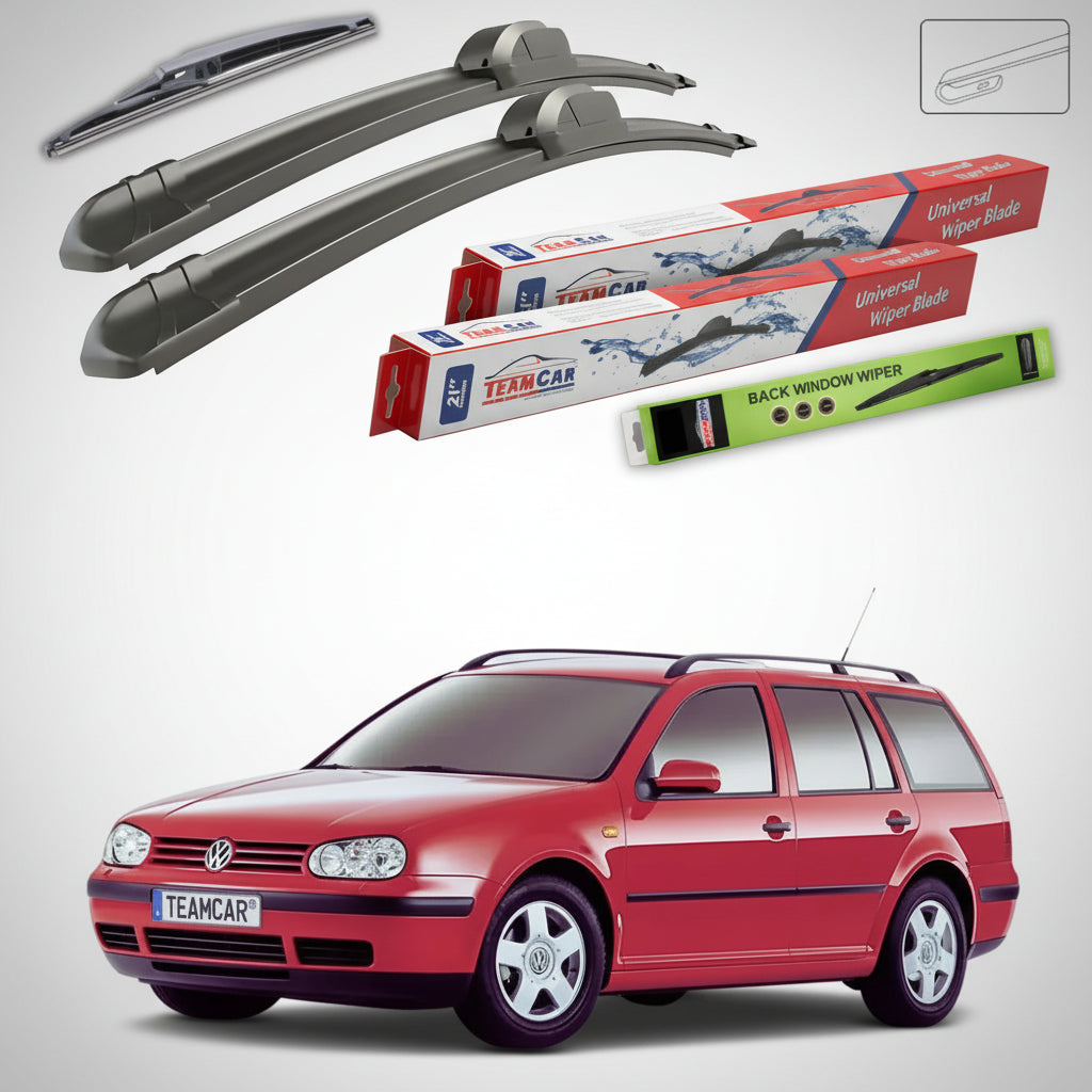 Ștergătoare Volkswagen Golf 4 Variant 1999-2002 | Set Față și Spate Flat – TeamCar®