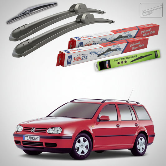 Ștergătoare Volkswagen Golf 4 Variant 1999-2002 | Set Față și Spate Flat – TeamCar®