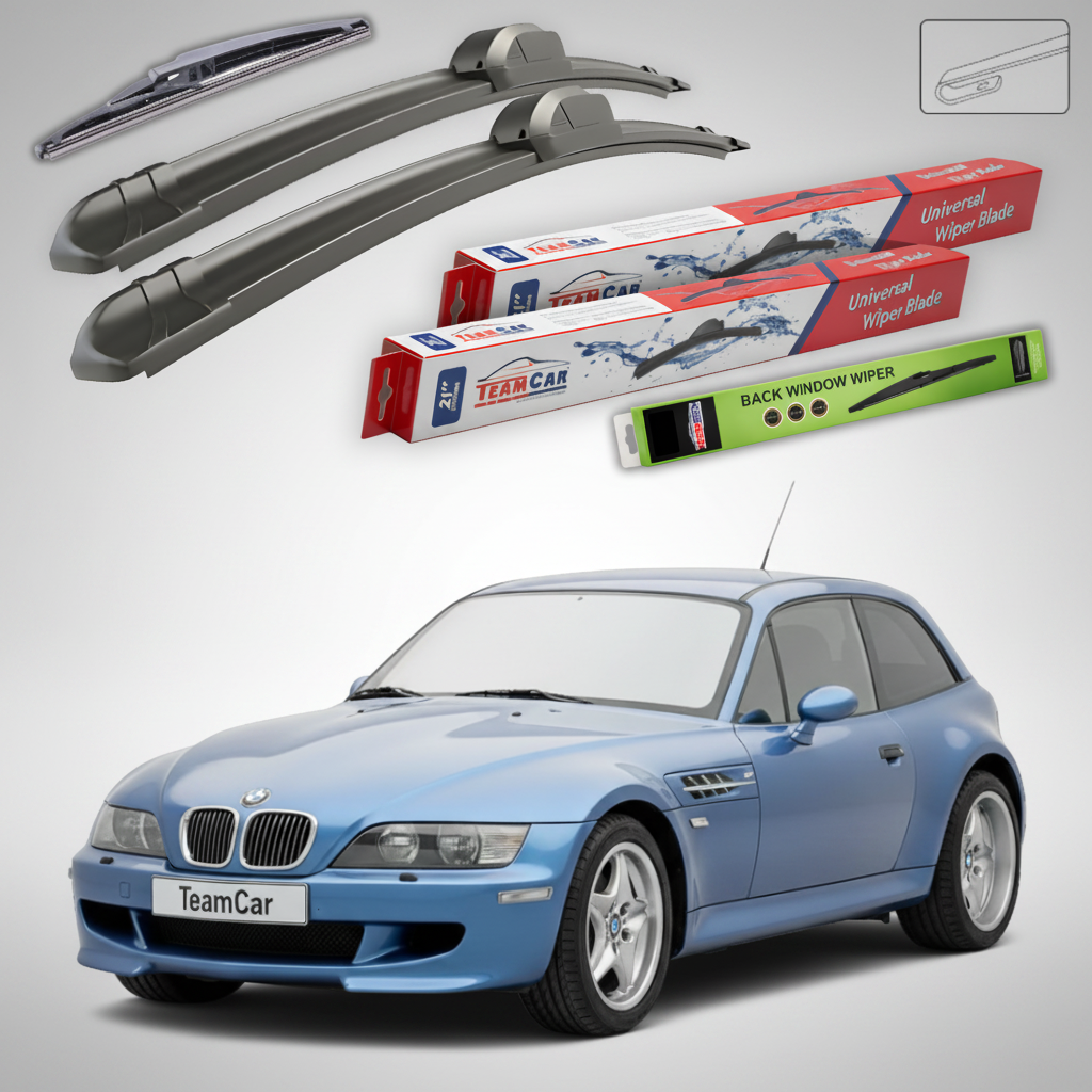 Ștergătoare TeamCar® pentru BMW Z3 Coupé (E36/8) 1997–2003 – Set Față și Spate Flat