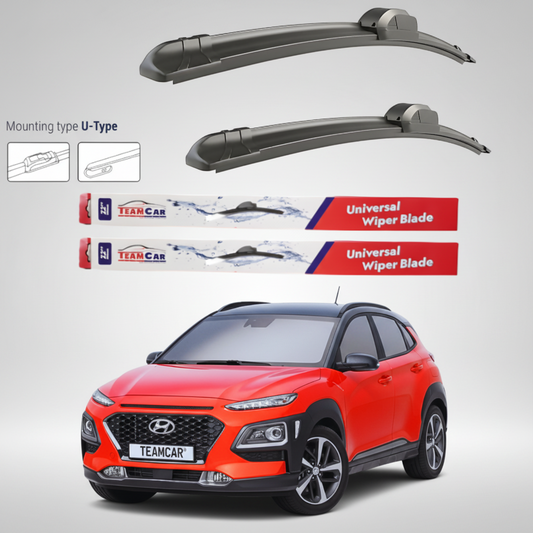Ștergătoare Hyundai Kona (2017–2020) Flat | Set față – TeamCar®