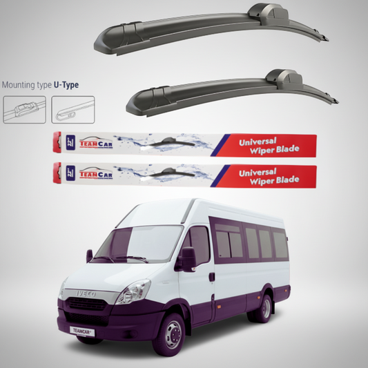 Ștergătoare IVECO Daily Minibus (2009–2014) Flat | Set față – TeamCar®