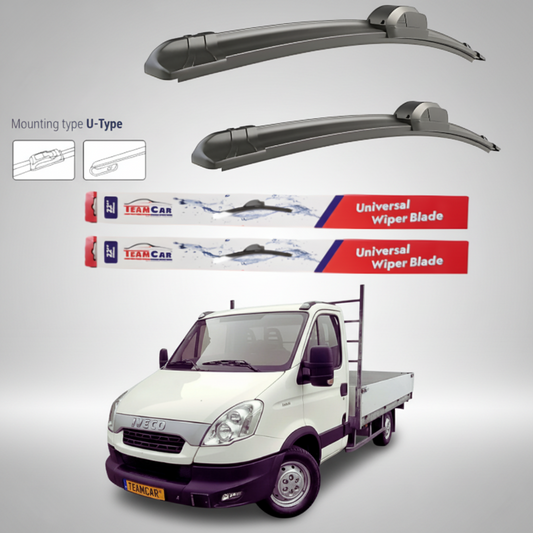 Ștergătoare IVECO Daily Basculantă (2009–2014) Flat | Set față – TeamCar®