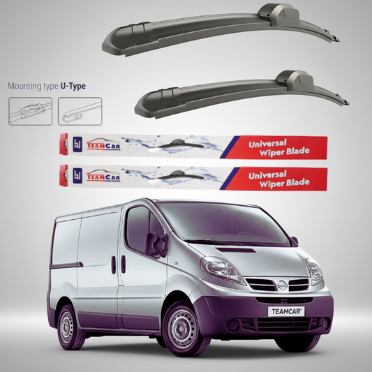 Ștergătoare Nissan Primastar X83 Van L1H1 (2006–2014) Flat | Set față – TeamCar®
