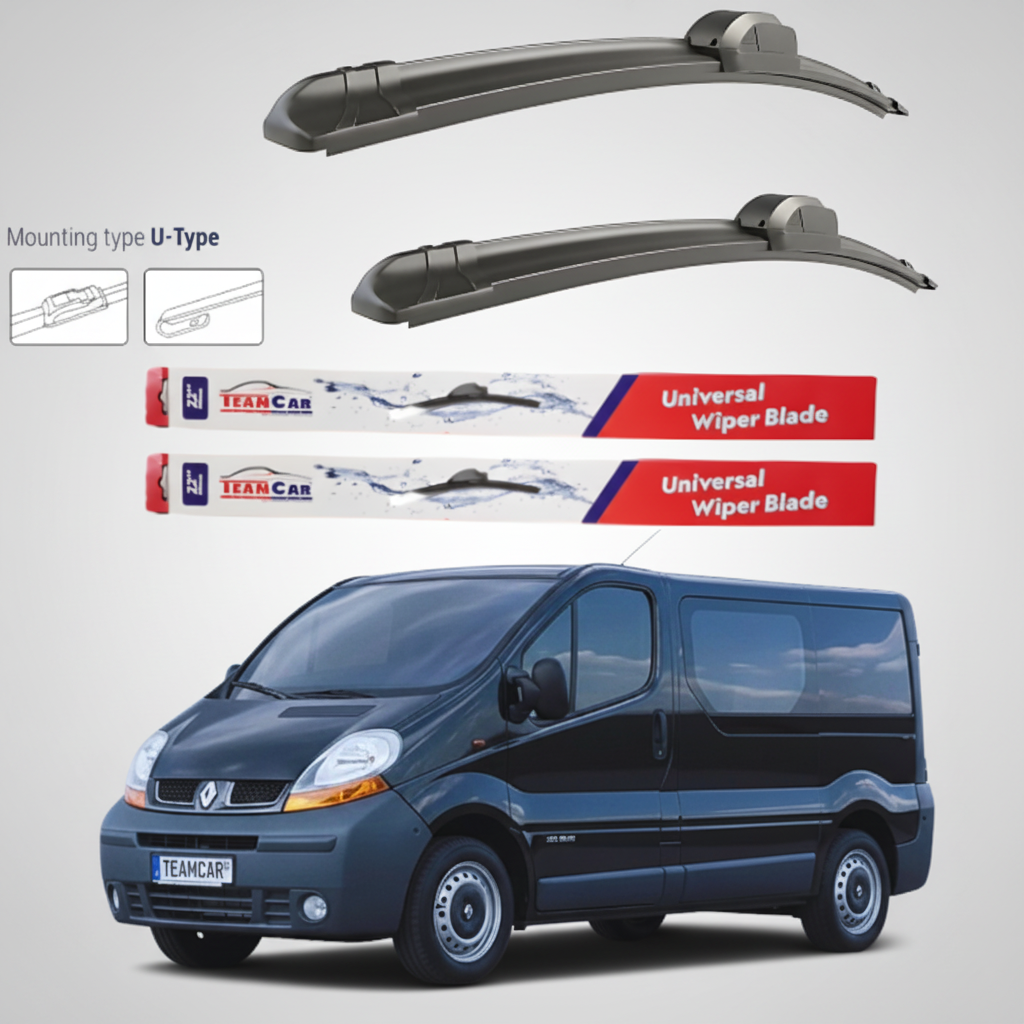 Ștergătoare Renault Trafic II JL Bus L2H1 (2001–2006) Flat | Set față – TeamCar®