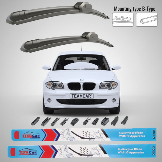 Ștergătoare BMW Seria 1 E87/E81/E82/E88 (2004–2013) Flat | Set Față – TeamCar®