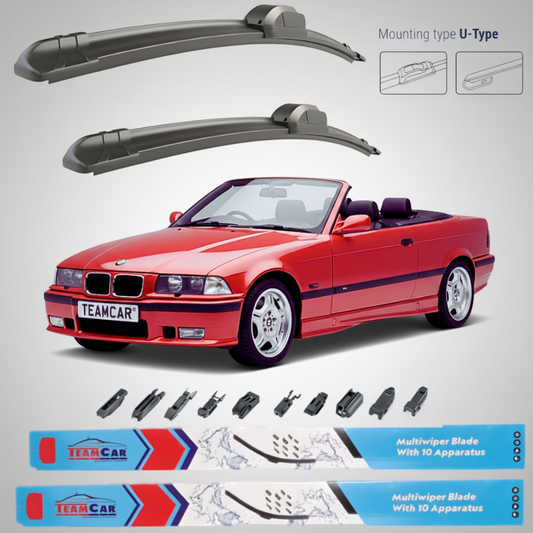 Ștergătoare BMW Seria 3 E36 Cabrio (1993–1999) | Set Față – TeamCar®