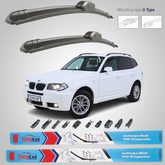 Ștergătoare BMW X3 E83 (2006–2010) Facelift | Set Față – TeamCar®