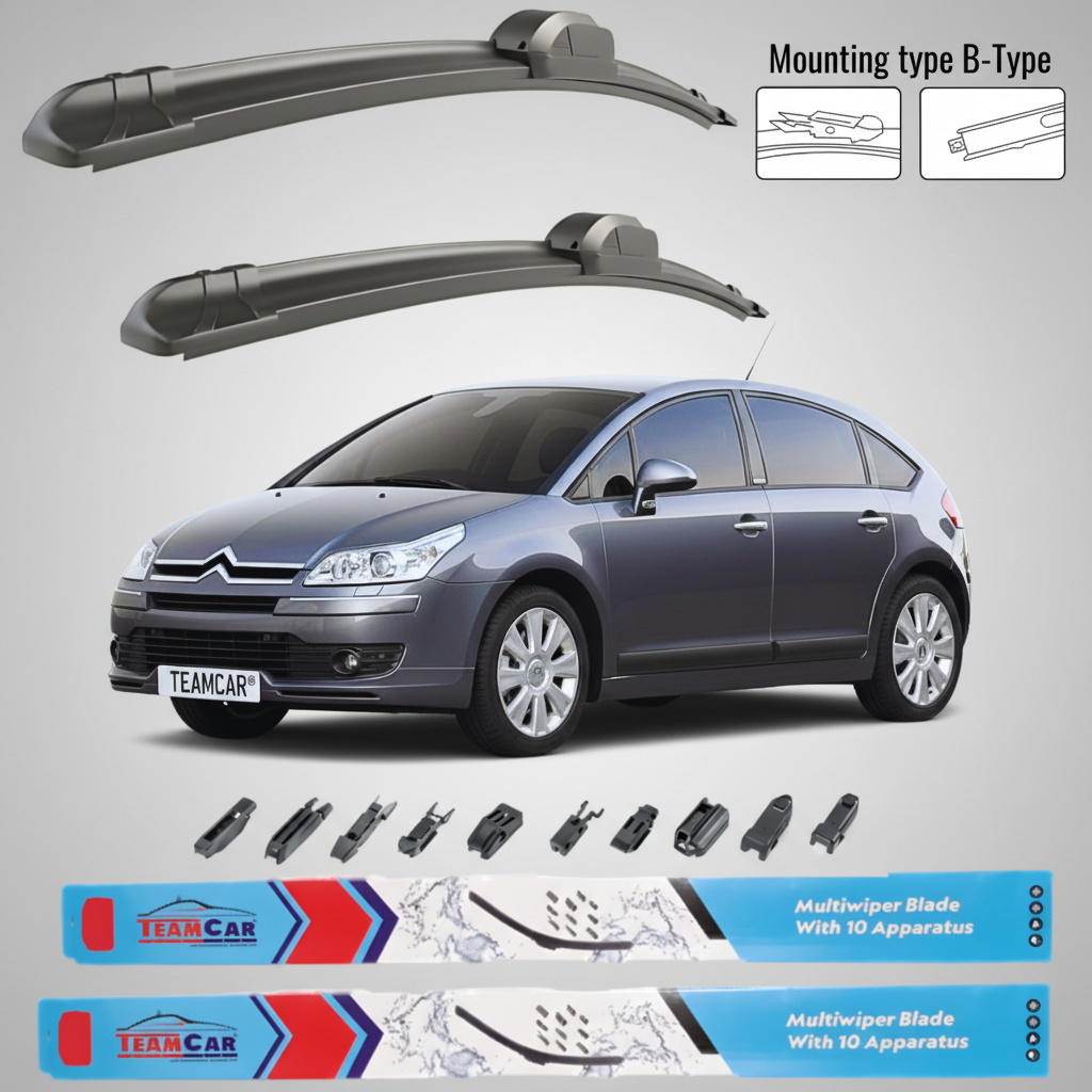 Ștergătoare Citroen C4 (2004–2008) Flat | Set față – TeamCar®