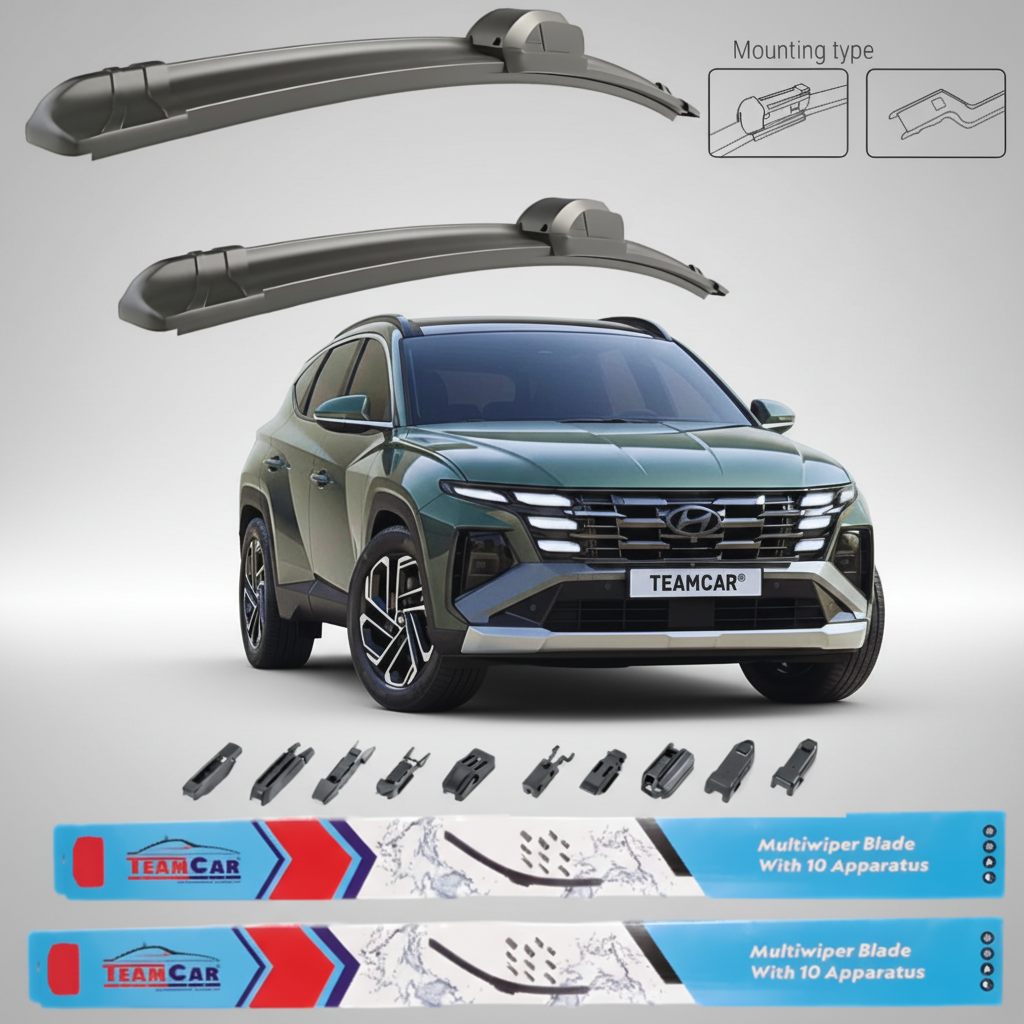 Ștergătoare Hyundai Tucson IV (2020–2024) Flat | Set față – TeamCar®