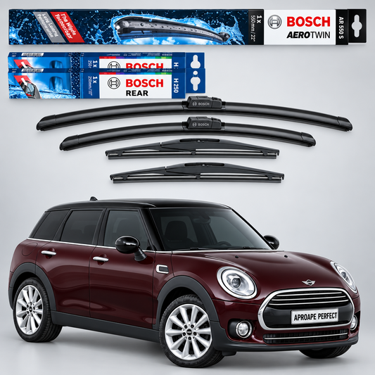 Ștergătoare MINI Clubman II F54 09.2015–06.2018 | Set Față și Spate Bosch A108S + 2 H250