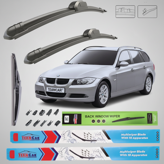 Ștergătoare BMW Seria 3 E91 (2005–2008) Flat | Set Complet 