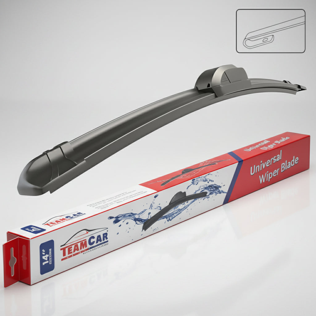 Stergător teamcar flat de 14 inch compatibil cu Bosch AeroTwin și Valeo Silencio