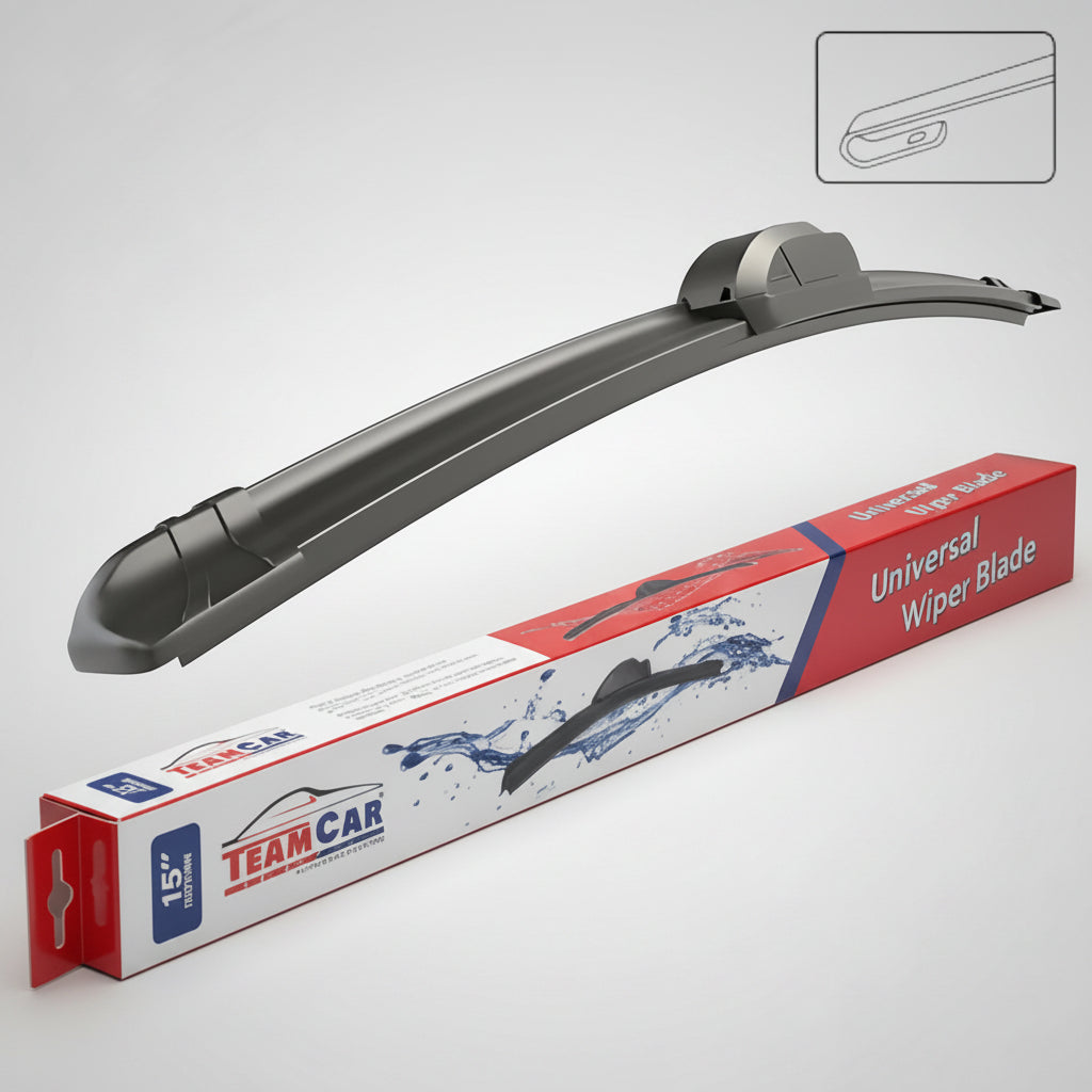Stergător teamcar flat de 15 inch compatibil cu Bosch AeroTwin și Valeo Silencio